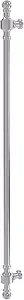 Allied Brass RD-3/18-PC Retro Dot Collection 18 Inch Beaded Refrigerator Pull, Polished Chrome
