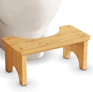 Uaniar Bamboo Toilet Poop Stool, Wooden Squatting Potty for Adults Pooping
