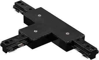 LEONLITE H Track T Connector, Single Circuit 3-Wire-1, Black