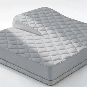 Split Top King Mattress Pad Waterproof QuiltedFitted Mattress Protector Cover 34" Top Split from Head (Not Full Split King), Split Top King Mattress Topper for Adjustable Bed, Up to 18"