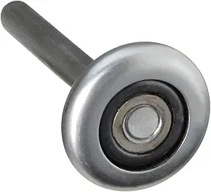 National Hardware N280-057 V7602 Heavy Duty Rollers in Plain Steel, 2 pack,1-7/8" roller, 4-3/8" stem, 7/16" shaft