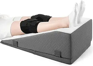 Hapiclody Leg Elevation Pillow for After Surgery Adjustable Height Knee Surgery Recovery Leg Support Pillow, Designed for Knee Replacement Recovery, Double Legs Elevating Wedge