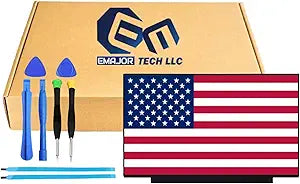 EM EMAJOR TECH New Screen Replacement for Asus Vivobook 16X M1603Q M1603QA 1920X1200 FHD+ Non-Touch LCD LED Display with Set of Tape and Tool