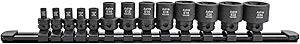 Astro Tools 78313 13pc 1/4" & 3/8" Drive External Torx Nano Impact Socket Set, Black