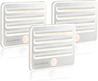 EverBrite 3-Pack Motion Sensor Night Lights, Soft Warm White LED Lights