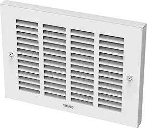 Stelpro Sonoma Horizon Wall Fan Heater Γ 2000W or 1000W / 240V (1500W or 750W / 208V) Γ 12 5/8Γ│ H ├ 9 1/16Γ│ W Γ Compact Design Γ Silent Comfort, Quick Heat Γ No Built-In Thermostat Γ White