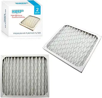 HQRP 2-Pack Filter compatible with Hamilton Beach 04712, 04381, RHB04712M, Rhbo4712 Air Purifier Filters, Replacement item, fits Air Cliners For 210 square foot rooms
