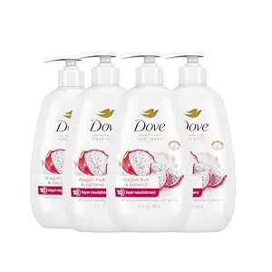 Dove Advanced Care Hand Soap, Dragonfruit & Coconut, 4 Count, 12 fl oz