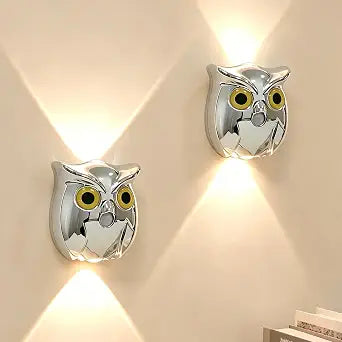 Motion Sensor Night Light:Rechargeable Light 2, Silver