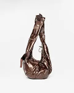 MOOR NYC Mochi Luxury Pet Travel Bag in Cocoa Color TSA Approved Soft Faux Fur Carrier Tote for Small Dogs & Cats