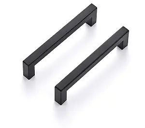 Ravinte Matte Black Cabinet Handles Square Pulls 5 Inch 10 Pack