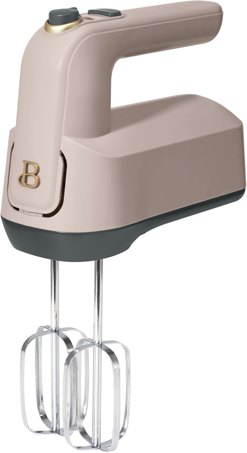 B'eautiful 6-Speed Electric Hand Mixer, Porcini Taupe by Drew Barrymore