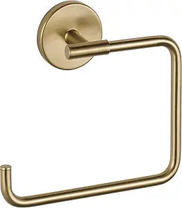 Delta Hand Towel Holder | Square Champagne Bronze Ring for Hanging Towels in Kitchen, Bathroom | Trinsic Accessories