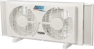 Seasons Comfort 9" Twin Window Fan, 2 Speed, Exhaust, Expandable - FWT9
