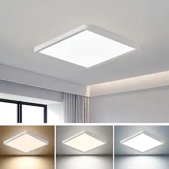 1Pack 16 Inch Square LED Flush Mount Ceiling Light,36W,3600LM,3CCT(White)