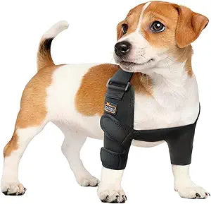 CHAMIN Dog Elbow Brace for Shoulder and Front Leg, Dog Elbow Protector Pads for Hygroma, Arthritis, Dysplasia, Pressure Sores, Shoulder Dislocation, Elbow Injury and Wound Healing,et(S)