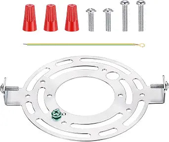 140mm (5.5") Universal Light Fixture Mounting Bracket Kit Light Crossbar Round Ceiling Plate with Screws for Wall Lights Ceiling Lighting Pendant Lights and Chandeliers