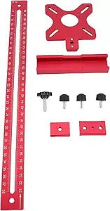 Router Milling Groove Bracket, 3 in 1 Multifunctional Aluminum Alloy Router Circle Cutting Jig for Woodworking Tool