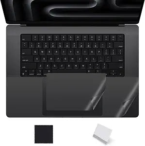 Palm Rest Cover Skin Compatible with 2026 2025-2023 MacBook Pro 16 Inch M5 M4 M3 A3428 A3429 A3403 A3186 A2991 Trackpad Protector Touch Pad Cover Skin, MacBook Pro 16" Accessories, Space Black