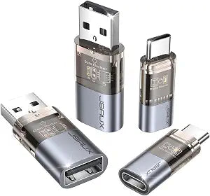 JSAUX USB Data Blocker, Data Blocker Charge-Only, 4-Pack, Grey