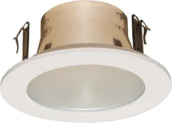 4 Inches Frosted Lens Shower Trim for Line Voltage Recessed Light/Lighting-White Fit Halo/Juno