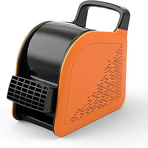 Blower Fan for Drying Cooling and Ventilating, Air Mover for Home Garage Workshop and Job Site Use, Air Mover Blower Fan with 185┬░ Rotation, 3 Speeds, 2 AC Outlets, Orange