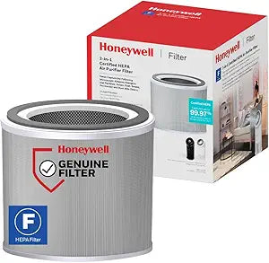 Honeywell Genuine ΓFΓ HEPA Air Filter Replacement for Honeywell HPA6000, 3-in-1 Filter, HEPA & Carbon Γ Captures up to 99.97% of Allergens