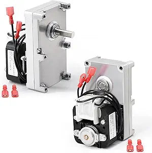 Replacement PU-047040 Auger Motor for Englander/England 25-PDVC 55-SHP10 25-PDV 55-SHP22 Pellet Stoves, 2-Pack 1 RPM Counter Clockwise Auger Motor for 25-PDVC.