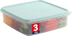 SIGNORA WARE Plastic Storage Container with Lid 3L Cupcake Carrier Leakproof Cookie Container Airtight BPA-Free Plastic Container with Lid for Food Storage, Meal Prep, Leftovers, Cupcakes