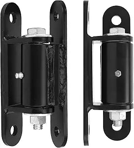 7" Heavy Duty Gate Hinges with Grease Zerk, Lubricable Bearing Gate Hinge Bolt or Weld on Hinges for Large Heavy Driveway Trailer Gates Up to 1000 lbs -Black 2150P