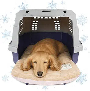 Helen's Pet Bed Dog Crate Cushion ComfortFront, Cooling, Caramel, S | More Room. Same Comfort. Open-Front Design Stretch Out Naturally