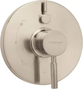 Speakman CPT-1400-P-BN Neo Pressure Balance Diverter Shower Valve Trim, Brushed Nickel (Valve Not Included)