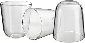 Aspen Creative 23626-60-3, Clear Glass Shade for Lighting Fixture/Vanity Light/Wall Light, Size: 5-1/4" D x 5-7/8" H, 3Pcs/Pack