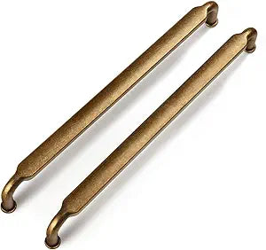 Goo-Ki 6 Pack 7-1/2 Inch 192mm Hole Center Cabinet Pulls Antique Brass Zinc Alloy Kitchen Drawer Pulls Drawer Handles 7.9 Inch Length 2202-GT-192