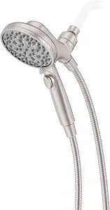 Pfister HydroFuse Handheld Shower Head, Hose Included, Magnetic Docking, 6-Function, 1.75 GPM, Spot Defense Brushed Nickel Finish, 016WS2HFM01GS