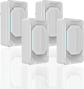 Air Purifiers for Home, 2026 Air Lonizers 4 Pack Plug in Small Air Purifier for Bedroom Air Purifiers for Home Pets Mini Air Purifier Air Freshener Plug in for Home Dust Smoke Odor