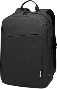 Lenovo 16 ECO Laptop Backpack - B210 - Travel Pack for Laptop or Tablet, Durable, Water-Repellent, Made from Recycled Material, Lightweight, Sleek Design for Travel, Business, Casual Backpack - Black