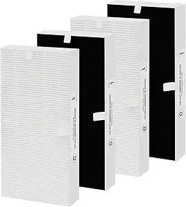 HRF-G Filter Replacement, Compatible with Honeywell HPA020B HPA020 & HPA030B HPA030 & HPA075/080 Series and HPA175/180 Series Air Purifier, Part Number HRF-G1/HRF-G2, 4 Pack