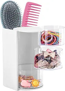 Hair Accessories Organizer with Hair Brush Holder