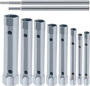 10Pcs Shower Valve Socket Wrench Set Removing Faucet NutTub 6-22mm