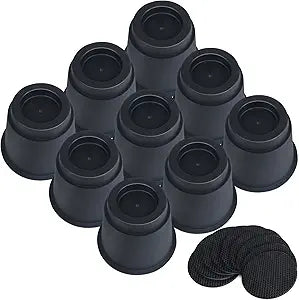 DEDU Bed Risers 5 Inch Heavy Duty 9 Pack, Furniture Risers for Sofas Supports Up to 6600 Lbs, Round Couch Risers for Bed, Couch, Desk or Chair (Black)