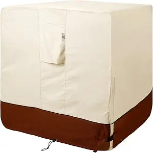 Air Conditioner Cover for Outside Units-Durable 600D AC Cover for Outside Unit Waterproof & Resistant AC Unit Covers Outdoor Central Square Fits up to 30 x 30 x 32 inches