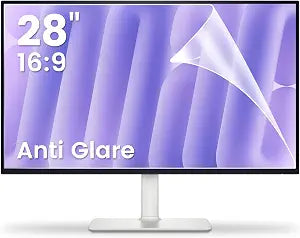 F FORITO 2-Pack 28 inch 16:9 Matte Anti Glare Computer Screen Cover, Anti Glare Eye Protection Film Compatible with All 28" Widescreen Monitors with 16:9 Aspect Ratio (24.44" W x 13.58" H)