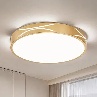 Gold LED Ceiling Light Fixture, Flush Mount Ceiling Light, 11.81in