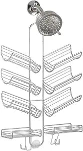 iDesign Steel Hanging Shower Caddy, The Verona Collection 25 x 14 x 4, Silver