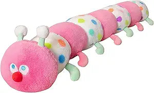 Caterpillar Stuffed Long Plush Pillow - Home Decoration Christmas Birthday for Kids Adults (Pink,43 inch)