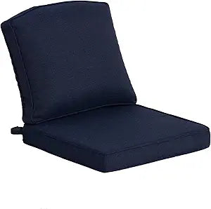 20"x21.5" Outdoor Deep Seat Patio Cushions Set of 1, Outdoor Chair Cushions Bottom Resilient Foam Filling Water-Resistant UV Resistant Weather Resistant with YKK Zippers,Midnight