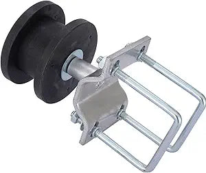 Sliding Gate Rollers for Chain Link Fence, Nylon Cantilever Gate Rollers for 4" Square Post, Fits 2" Gate Frames, Sliding Gate Kit Hardware, Pack of 1