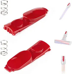 2 Pack Wand Tube/Cleaner Head Clip Latch Tab Button Compatible with Dyson V7 V8 V10 V11 V15 Vacuum Cleaner, Wand Replacement/Illumination Tool Button with Spring