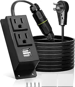 Gun Safe Power Outlet Kit, Waterproof Terminal Protection Receptacle